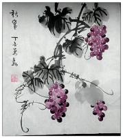 艺术家李万勤日记:背临小写意葡萄，冷夜里忘却寒冷。【图5】