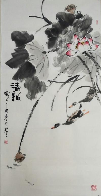 田君才日记-近日作品  四尺整张【图1】