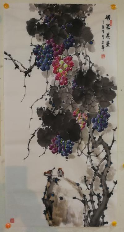 韩宗华日记-节日密集，推出国画《硕果累累》《收获》，送礼佳品【图2】
