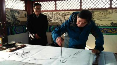 丁国祥日记-蘭陵美酒集团党委书记陪同参观，丁国祥留墨......【图2】