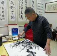 艺术家杨振华日记:近日创作的国画《梅花》【图0】