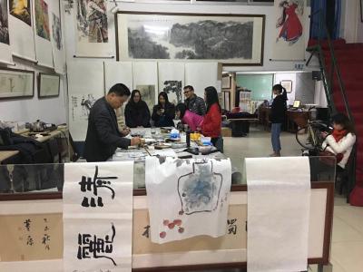 金新宇日记-近日，为送文化下乡，书画进万家，在室外温度只有5度的天气中站着挥了半天毫！整到几【图5】