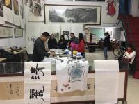 艺术家金新宇日记:近日，为送文化下乡，书画进万家，在室外温度只有5度的天气中站【图4】