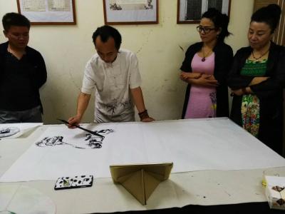 粟盛林日记-深圳鹿之岛艺术中心邀请！现场挥毫作画《春江垂钓》【图2】