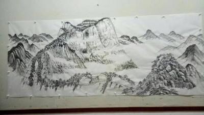 郝鹏云日记-东西南北中，
莲花坐五峰。
西岳华山峻，
独秀矗秦东。
天宝润华夏，
【图1】