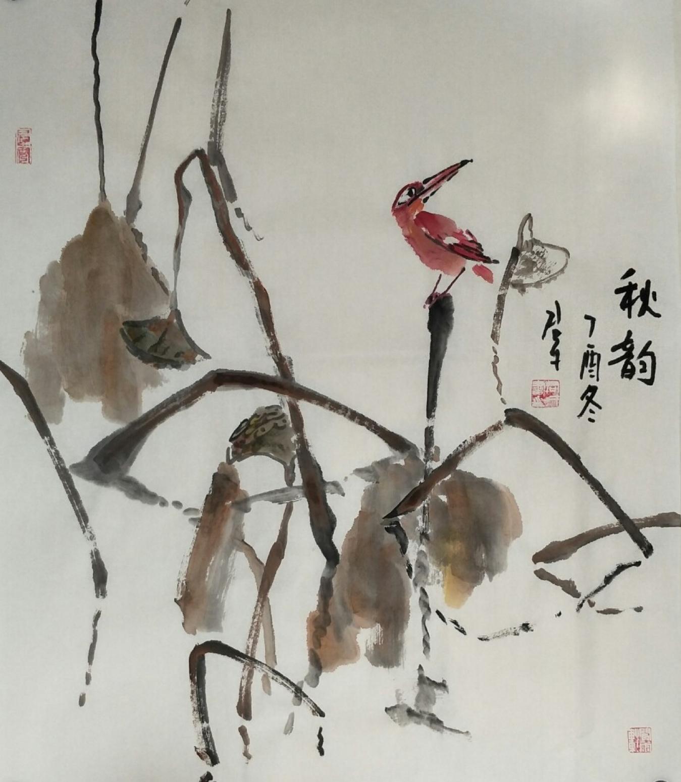 田君才国画作品《秋韵》