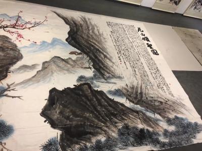 周鹏飞日记-中央党校大展将要结束！应党校之约：将为图书馆创作7X2米国画巨作：然画室无暖气⋯【图7】