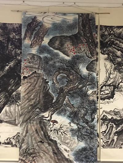 周鹏飞日记-中央党校大展将要结束！应党校之约：将为图书馆创作7X2米国画巨作：然画室无暖气⋯【图9】