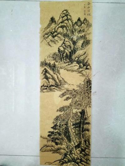 李高日记-近日国画作业几张，《寒山幕雪》、《夏林默钓》，祈诸友勿笑。【图3】