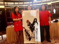 艺术家叶仲桥日记:云浮有两大名鸡；一只是我叶仲桥画的有品味、有特色、大富大贵的【图1】