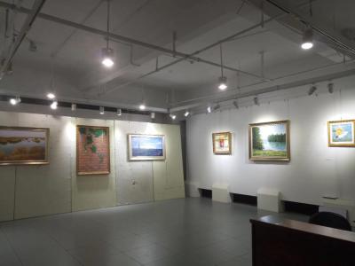 徐能凯日记-黄河口湿地画派第七届作品展布展完成，有喜欢的吗？【图4】