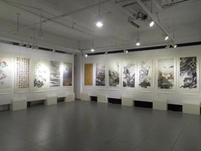 徐能凯日记-黄河口湿地画派第七届作品展布展完成，有喜欢的吗？【图6】