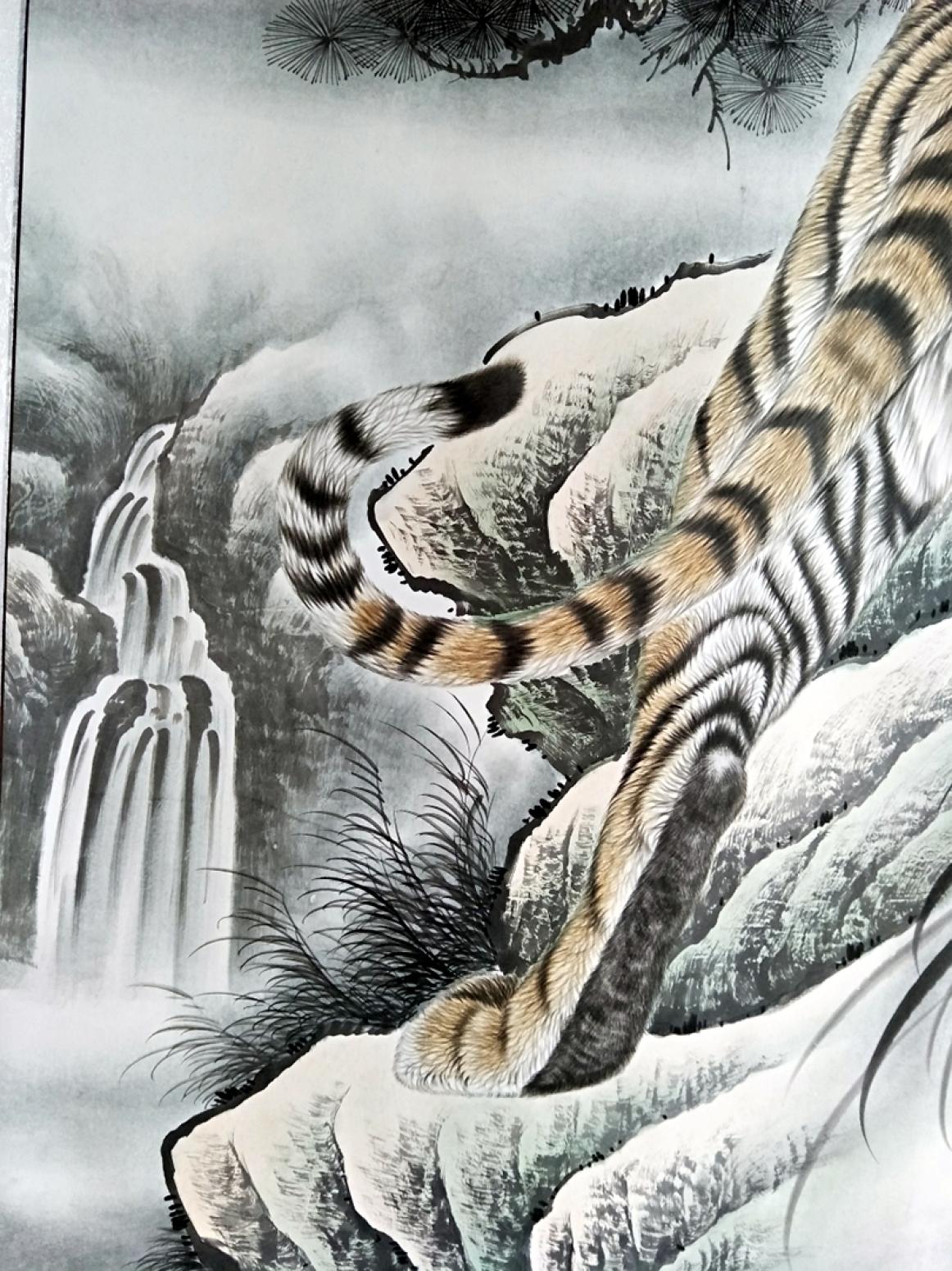 石海博国画作品《雄风万里》【图2】