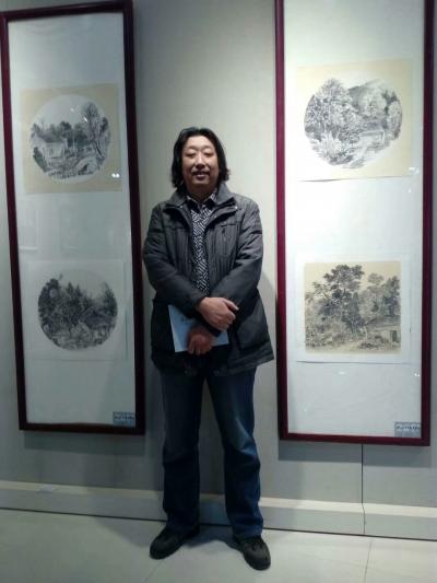 高勇利日记-12月19日宝鸡书院举办写生作品展，各路大神齐聚一堂，我有四幅国画作品参展，【图4】