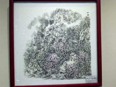 高勇利日记-12月19日宝鸡书院举办写生作品展，各路大神齐聚一堂，我有四幅国画作品参展，【图5】