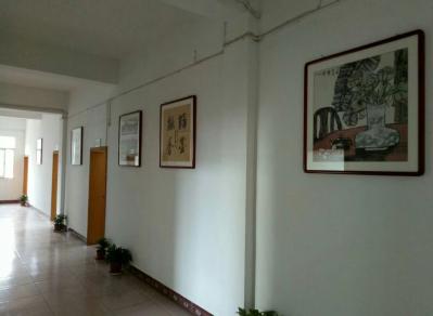 魏杰日记-我们的作品装点着老干局办公楼。【图2】