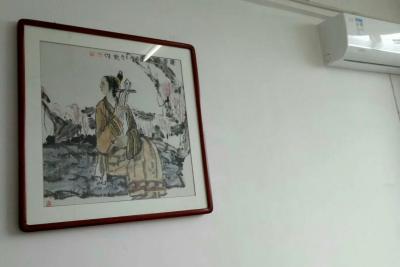 魏杰日记-我们的作品装点着老干局办公楼。【图6】