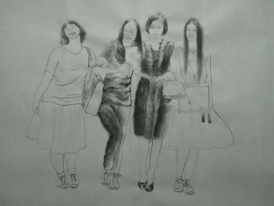 任燕日记-终于勾出来了  都看到画家场面上的潇洒  有谁知多少不眠夜的辛劳？选择绘画注定与【图1】