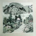 陈庆明日志-国画《吉祥山居图》一组，三尺斗方，陈庆明作品发布【图2】