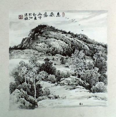 陈庆明日记-国画《吉祥山居图》一组，三尺斗方，陈庆明作品发布【图3】