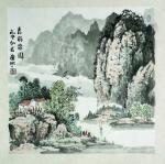 陈庆明日志-国画《吉祥山居图》一组，三尺斗方，陈庆明作品发布【图4】