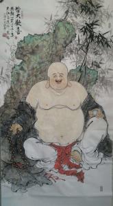 赵胜东国画作品-《皆大欢喜》