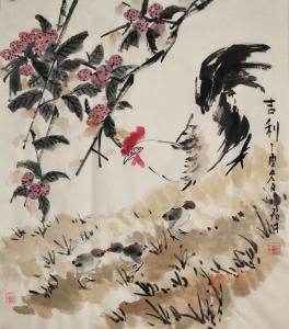 田君才国画作品《吉利》价格4800.00元