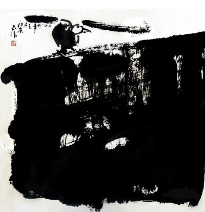 李忠信日记-焦墨绘画一李忠信的焦墨艺术世界————
花鸟【图4】