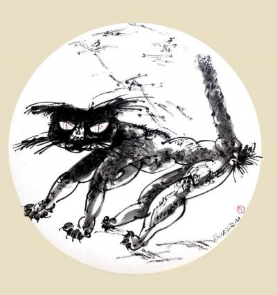 李忠信日记-焦墨绘画一李忠信的焦墨艺术世界————
花鸟【图6】