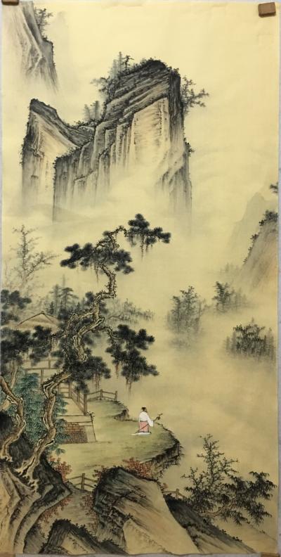 李伟成日记-精品四尺仿古山水【图1】