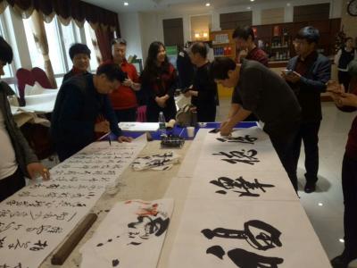 卢俊良生活-河北电视台，《跟着画家去旅行》栏目青县笔会【图6】