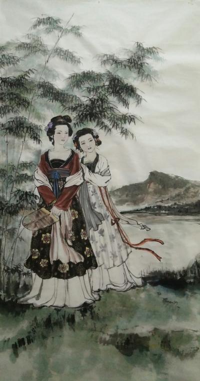 于波日记-《雨后》四尺整宣。【图1】