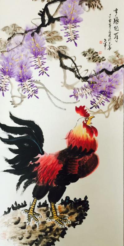 王世军荣誉-王世军国画作品《闻鸡起舞》《紫气东来冠之韵祥》在＂中泰文化经贸合作高峰论坛暨泰中【图3】