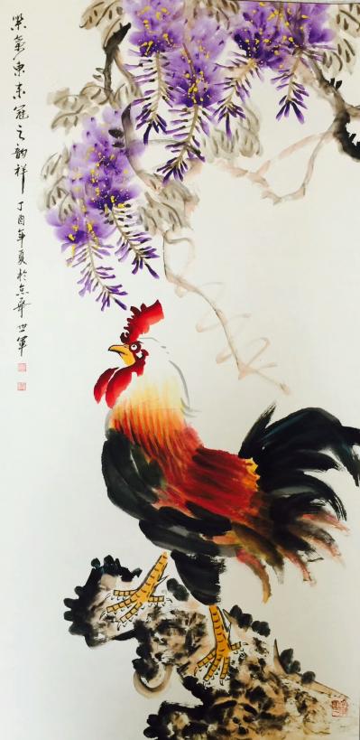 王世军荣誉-王世军国画作品《闻鸡起舞》《紫气东来冠之韵祥》在＂中泰文化经贸合作高峰论坛暨泰中【图4】