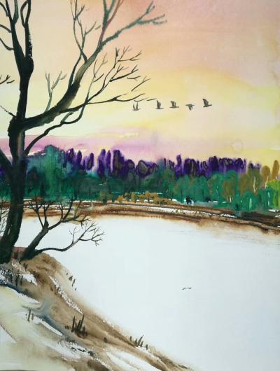 王征明日记-绘画最大的功能即装饰性（包括美观和视觉强烈的刺激），并引导人的思绪向美好的一面发【图3】