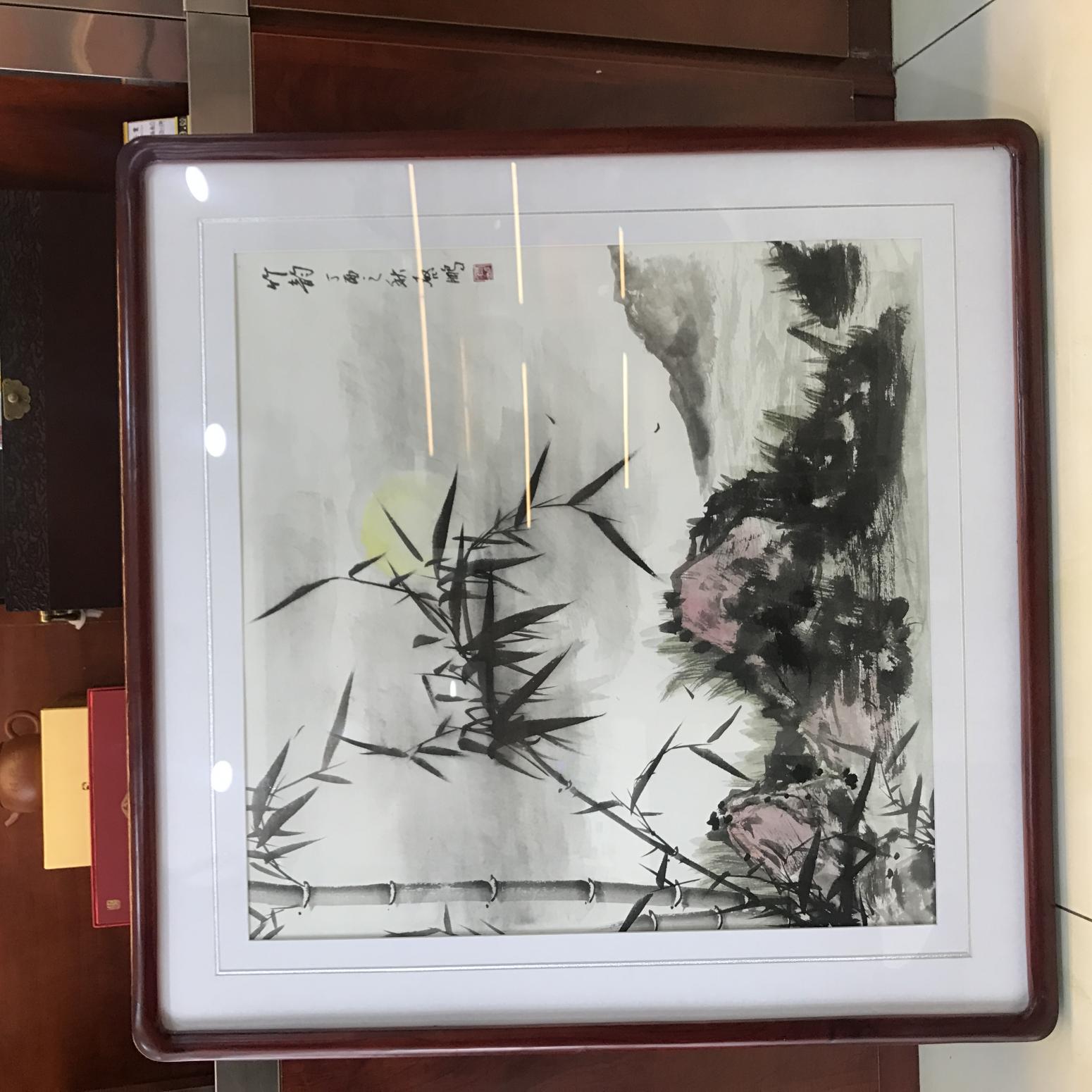 启鹏国画作品《清风》