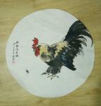 于波日志-《大吉图》写意圆光两幅。【图2】