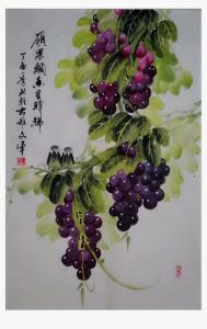 艺术品图片：艺术家党文军国画作品名称《硕果飘香》价格1600.00 元