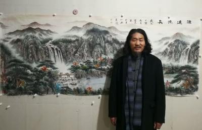 胡宝成日记-本人作品小八尺245/98全手绘。【图1】