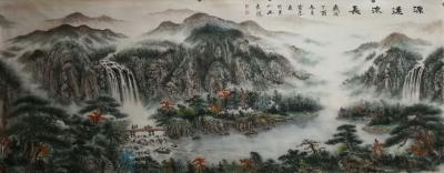 胡宝成日记-本人作品小八尺245/98全手绘。【图2】