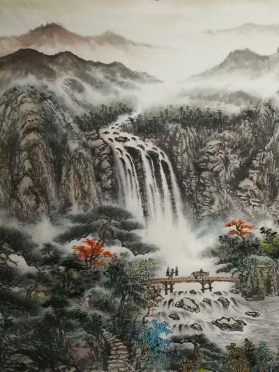 胡宝成日记-本人作品小八尺245/98全手绘。【图4】