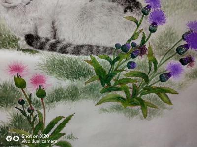 罗虹明日记-刺儿菜和我的衣服颜色很搭。【图4】