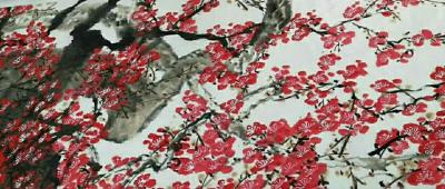 俞晓红日记-徐文实大师的百梅图系列，晒晒。【图1】