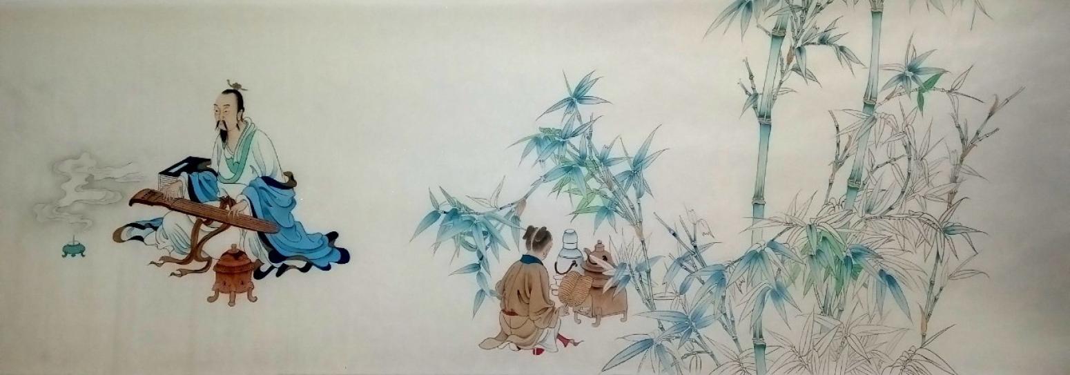 杨国钧国画作品《高士图》【图0】