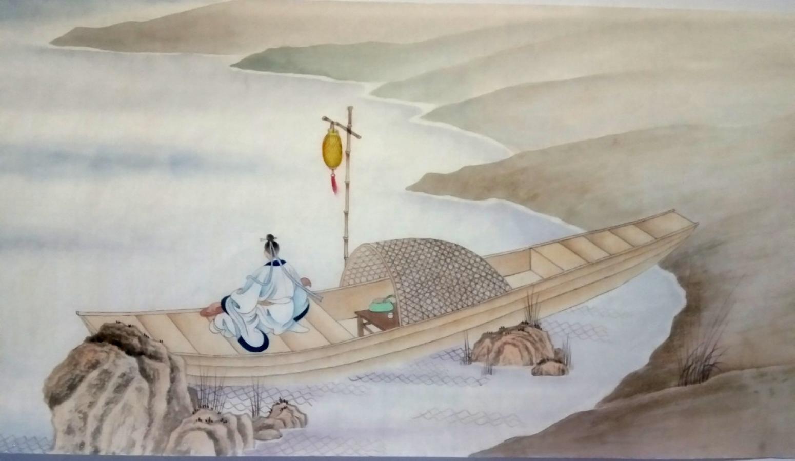 杨国钧国画作品《高士图》