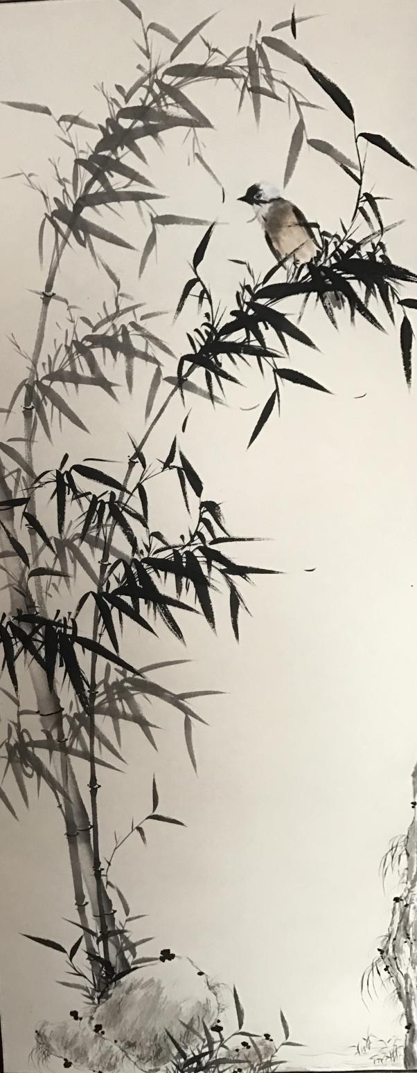 启鹏国画作品《竹子》【图9】