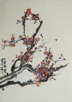 艺术家张大石日记:新一版国画《梅》《兰》《竹》《菊》，今日完成，供君鉴赏，张大【图0】