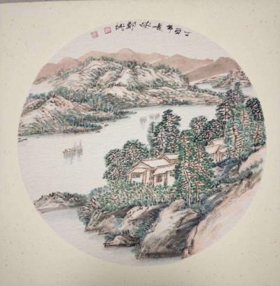 郑诚日记-国画山水《春》《夏》《秋》《冬》，小品一组完成。人生不过四季：春.夏.秋.冬，四【图2】