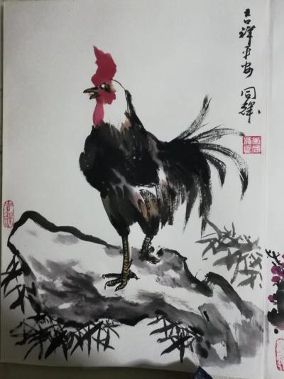李同辉日记-为朋友画的国画册页《吉祥平安》《春的声音》完工，请各位好友品鉴【图2】