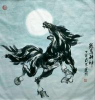 艺术家刘建国日记:新作国画动物：《龙马精神》《前程似锦》，尺寸  60*90 【图0】